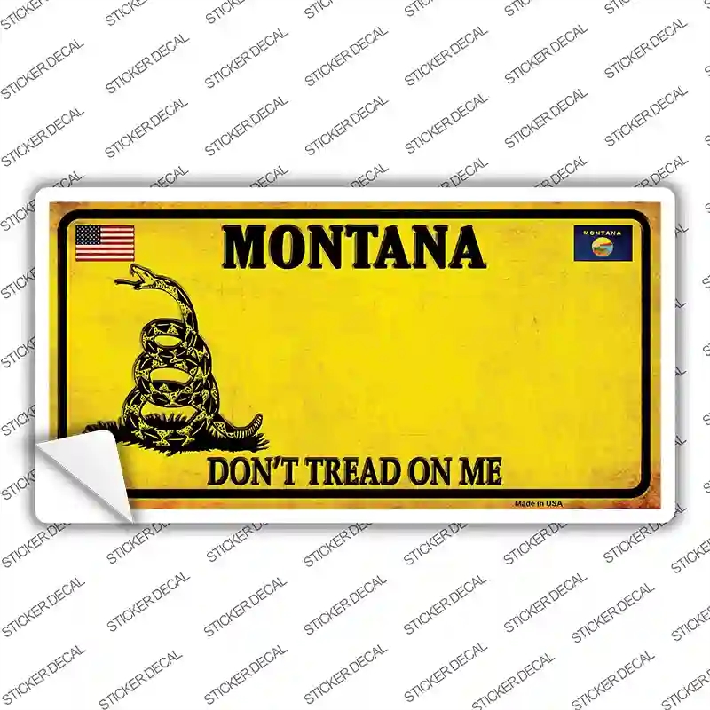 LP-8858s-S Montana Dont Tread on Me Novelty Sticker Decal - Small