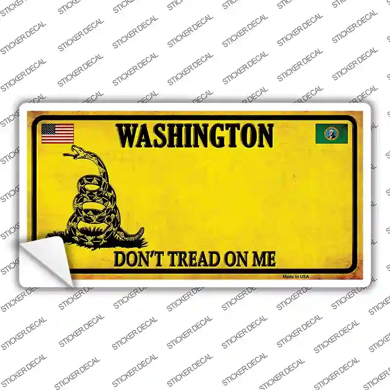 LP-8879s-L Washington Dont Tread on Me Novelty Sticker Decal - Large