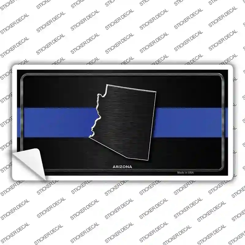 LP-8885s-S Arizona Thin Blue Line Novelty Sticker Decal - Small