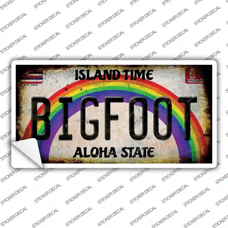 LP-14005s-S Bigfoot Hawaii Novelty Sticker Decal - Small