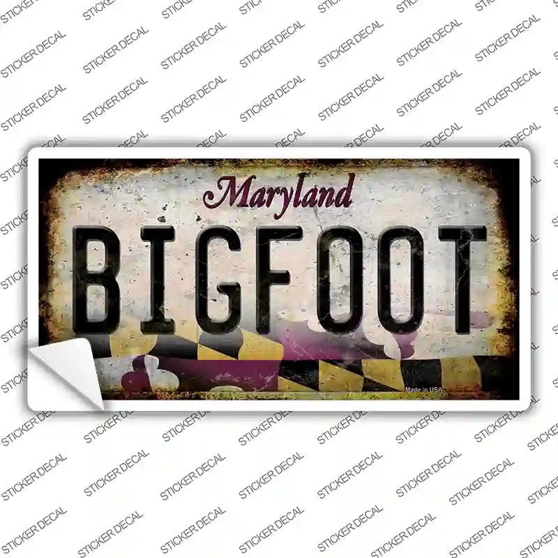 LP-14013s-S Bigfoot Maryland Novelty Sticker Decal - Small
