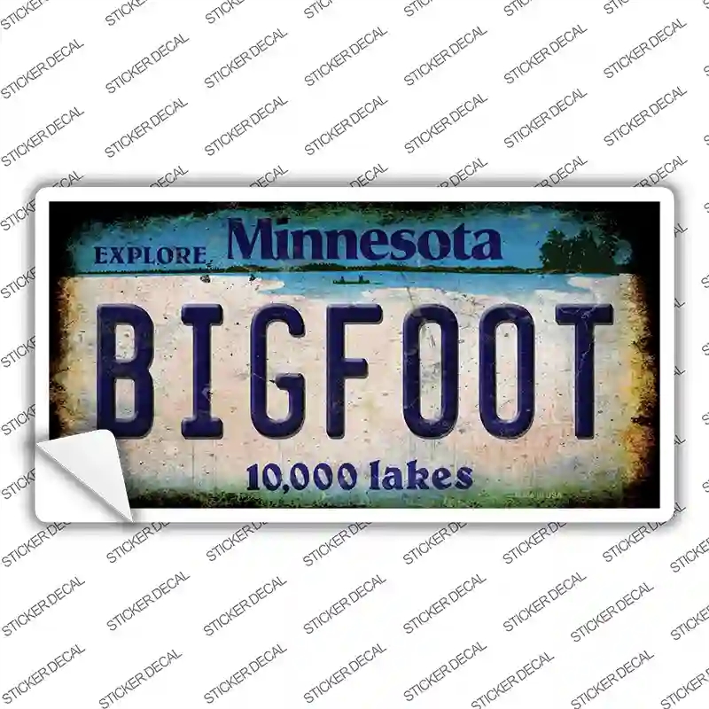 LP-14015s-S Bigfoot Minnesota Novelty Sticker Decal - Small