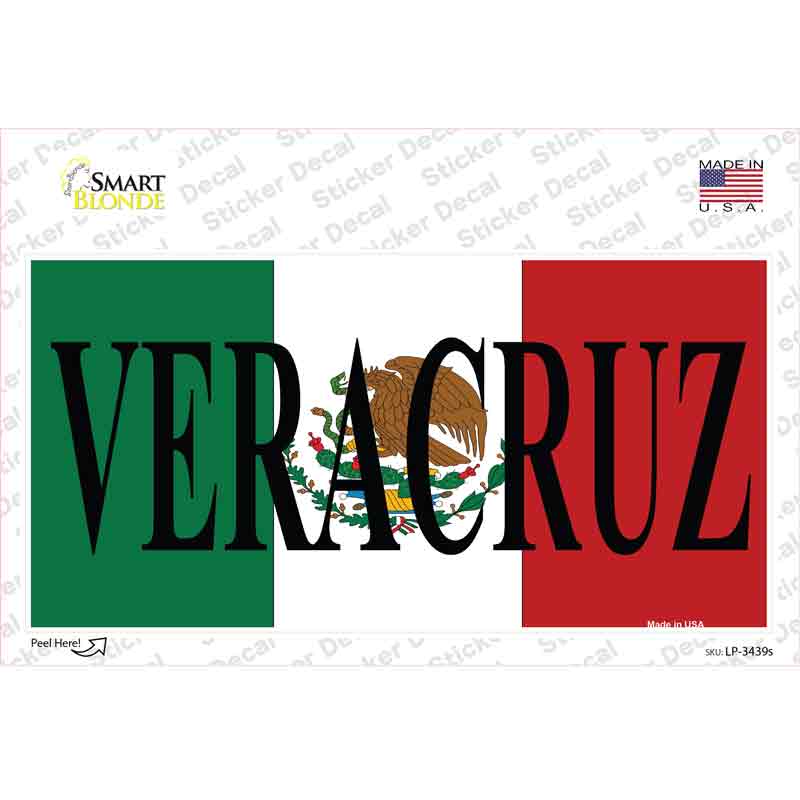 LP-3439s-M Veracruz Novelty Sticker Decal - Medium