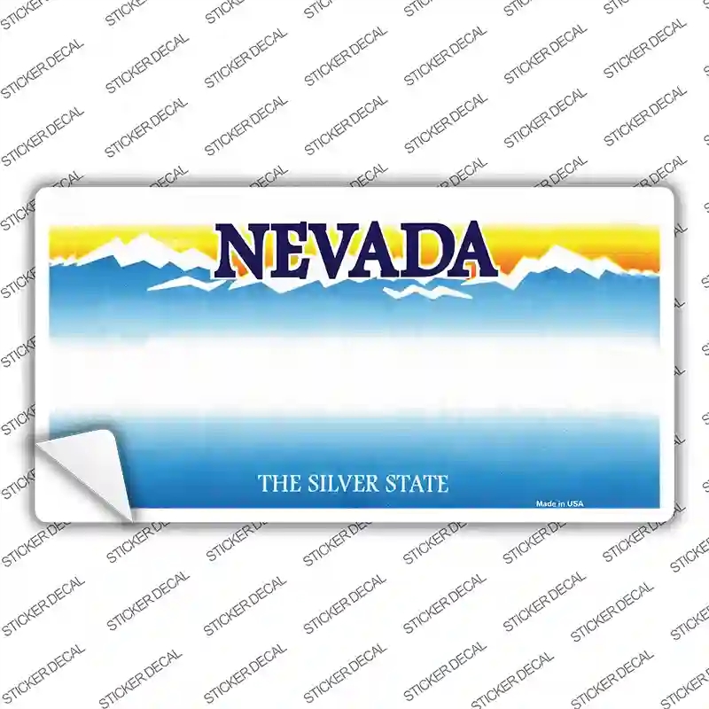 LP-2243s-L Nevada State Blank Novelty Sticker Decal - Large