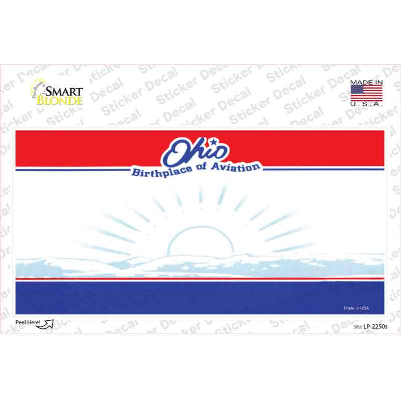 LP-2250s-M Ohio State Blank Novelty Sticker Decal - Medium