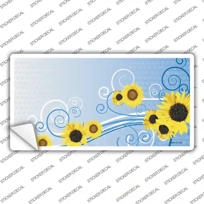 LP-2341s-S Sunflowers Novelty Sticker Decal - Small