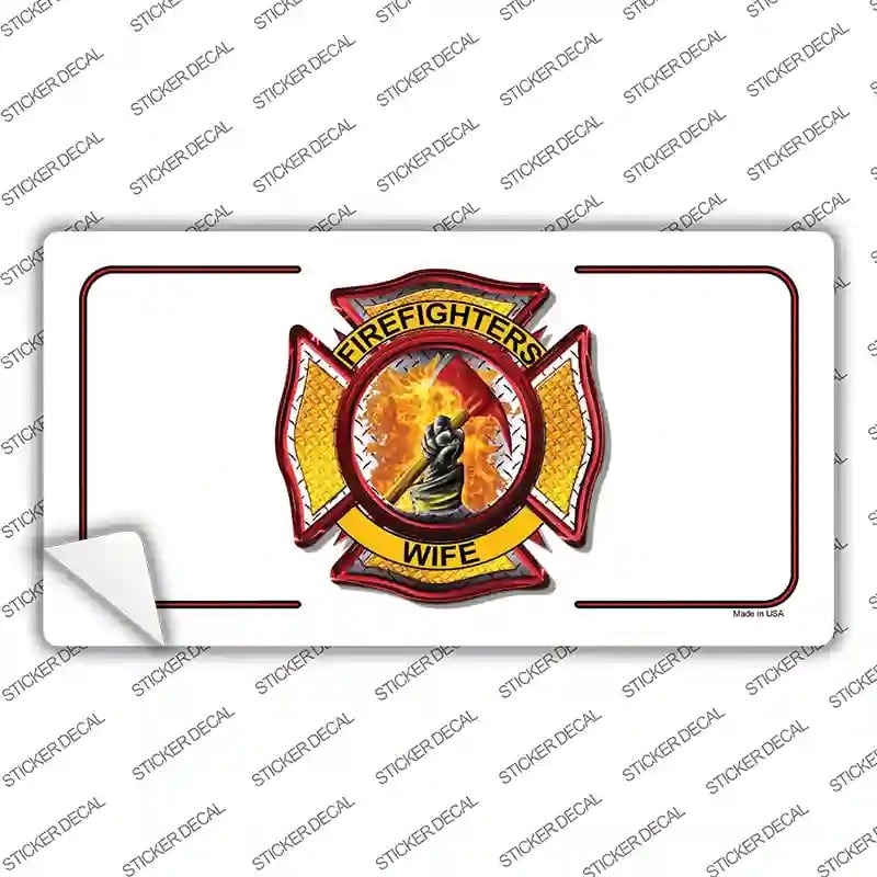 LP-2359s-L Firefighters Wife Novelty Sticker Decal - Large