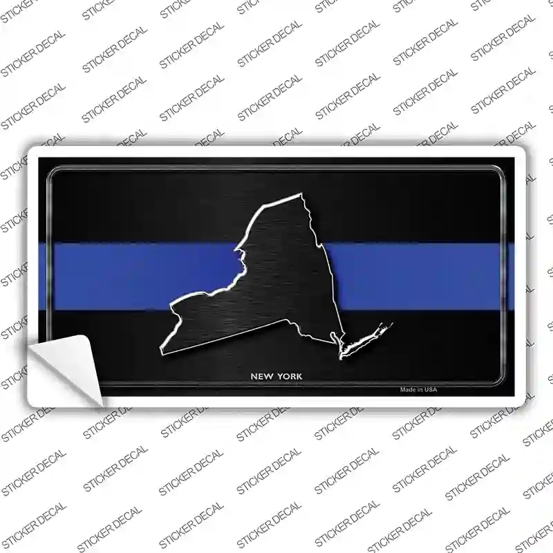LP-8914s-S   York Thin Blue Line Novelty Sticker Decal - Small