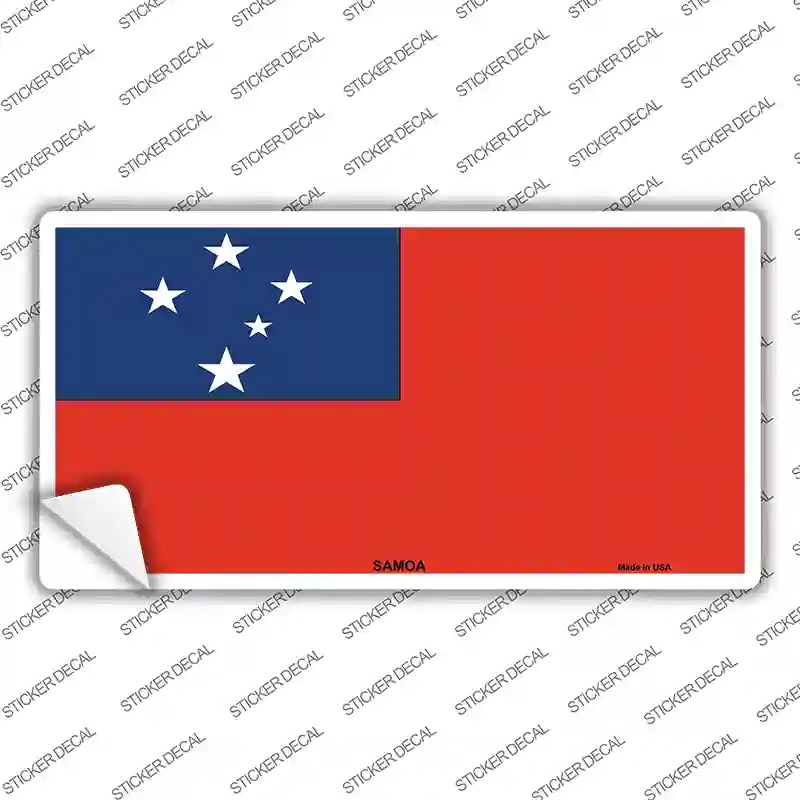 LP-4132s-L Samoa Flag Novelty Sticker Decal - Large