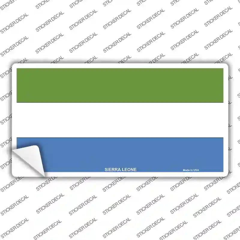 LP-4139s-S Sierra Leone Flag Novelty Sticker Decal - Small