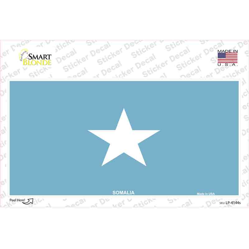 LP-4144s-M Somalia Flag Novelty Sticker Decal - Medium