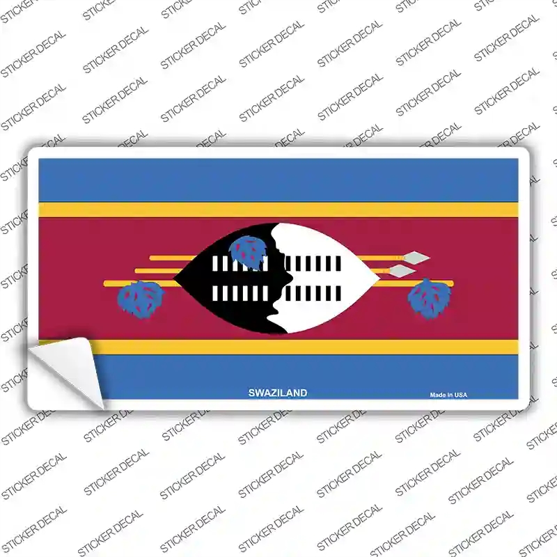 LP-4155s-S Swaziland Flag Novelty Sticker Decal - Small