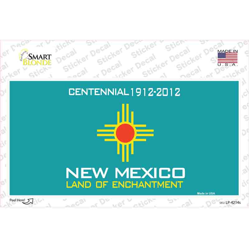 LP-4214s-M   Mexico Background Novelty Sticker Decal - Medium