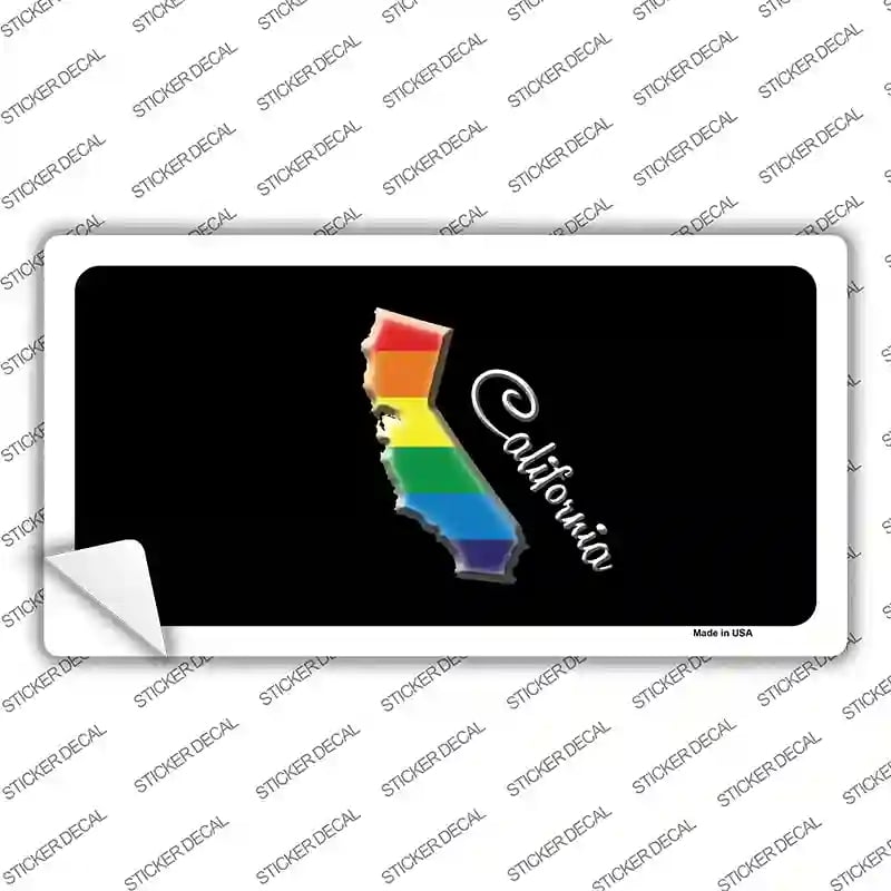 LP-6319s-L California Rainbow Novelty Sticker Decal - Large