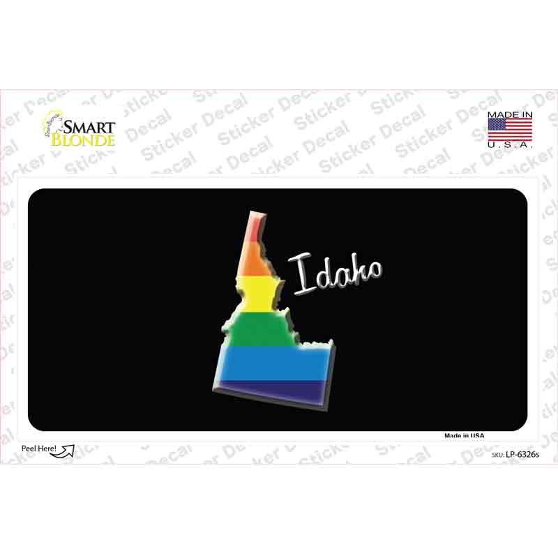 LP-6326s-M Idaho Rainbow Novelty Sticker Decal - Medium