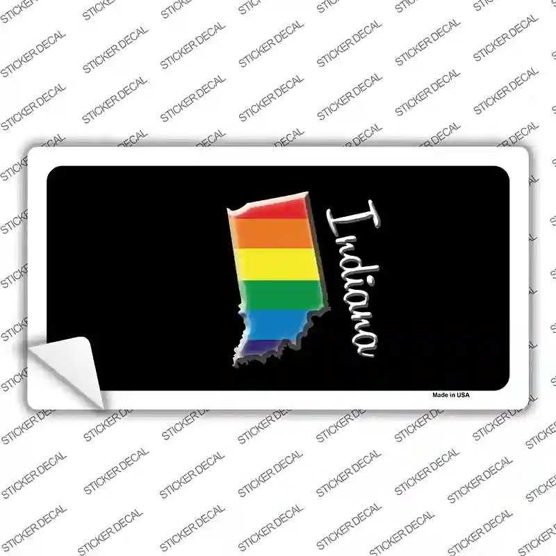 LP-6328s-L Indiana Rainbow Novelty Sticker Decal - Large
