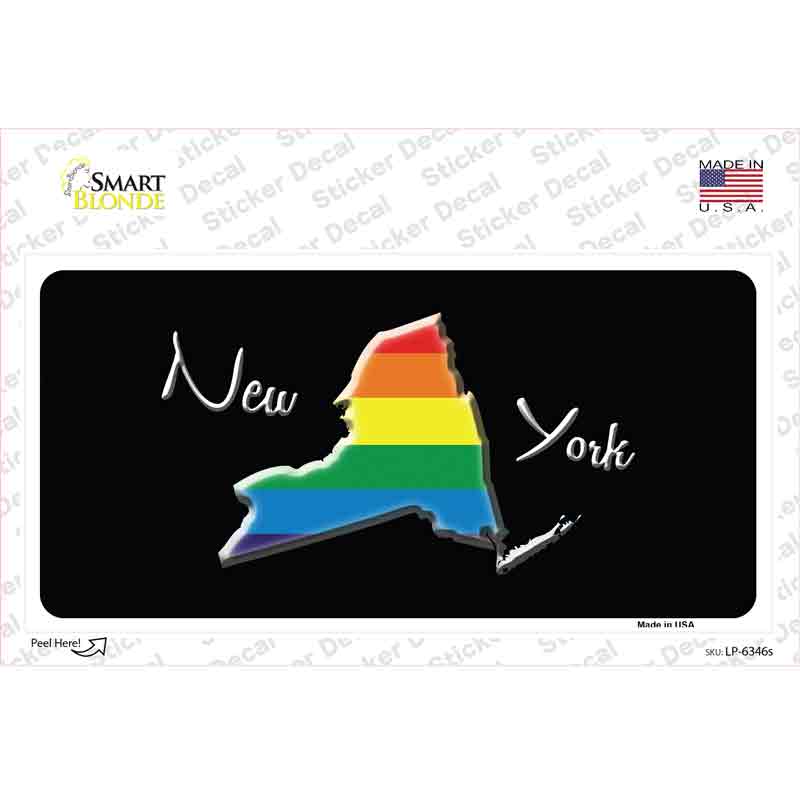 LP-6346s-M   York Rainbow Novelty Sticker Decal - Medium