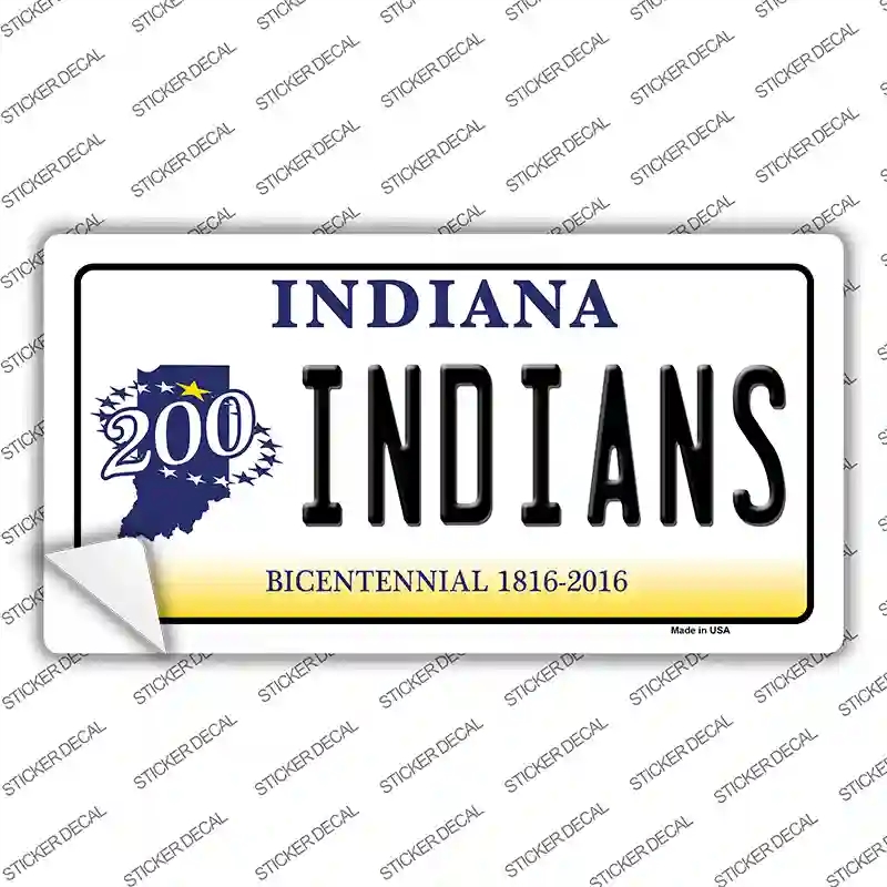 LP-6374s-L Indians Indiana Novelty Sticker Decal - Large