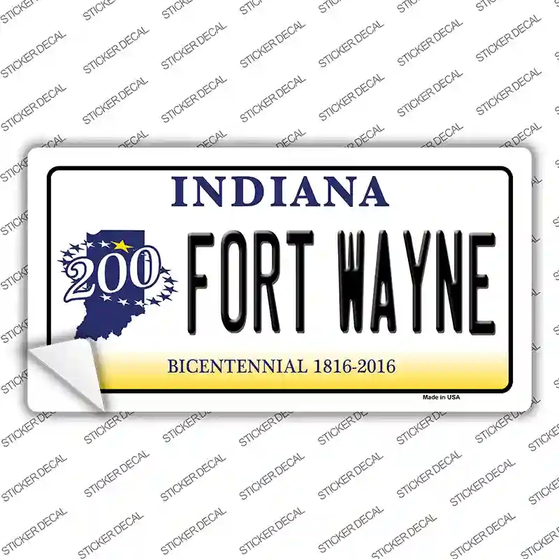 LP-6378s-S Fort Wayne Indiana Novelty Sticker Decal - Small