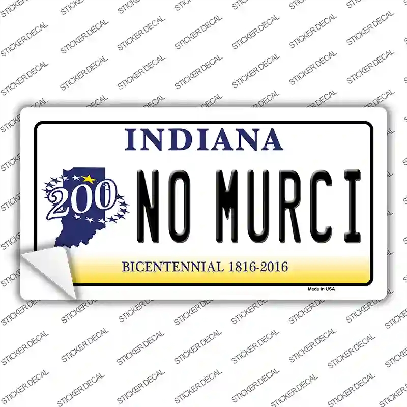 LP-6410s-L No Murci Indiana Novelty Sticker Decal - Large