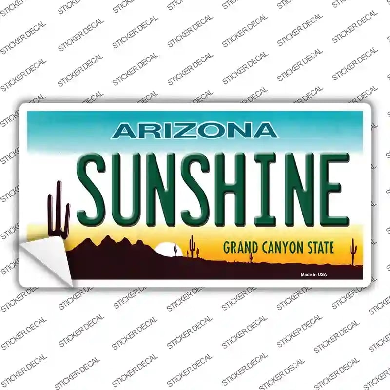 LP-3555s-S Sunshine Arizona Novelty Sticker Decal - Small