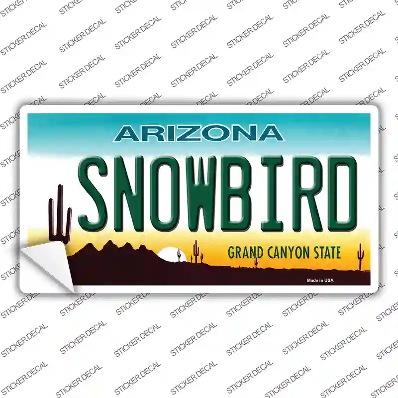 LP-3562s-XL Snowbird Arizona Novelty Sticker Decal - Extra Large