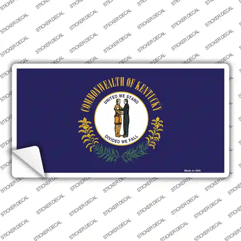 LP-3581s-S Kentucky State Flag Novelty Sticker Decal - Small