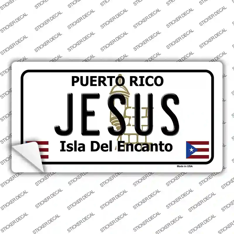 LP-6868s-S Jesus Puerto Rico Novelty Sticker Decal - Small