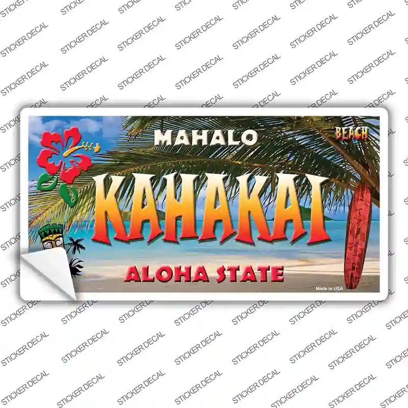 LP-7815s-XL Kahakai Hawaii State Novelty Sticker Decal - Extra Large