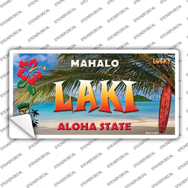 LP-7822s-XL Laki Hawaii State Novelty Sticker Decal - Extra Large