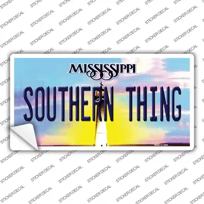 LP-6568s-S Southern Thing Mississippi Novelty Sticker Decal - Small