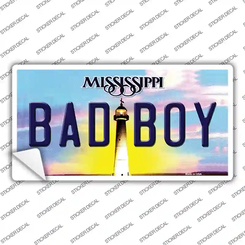 LP-6577s-S Bad Boy Mississippi Novelty Sticker Decal - Small