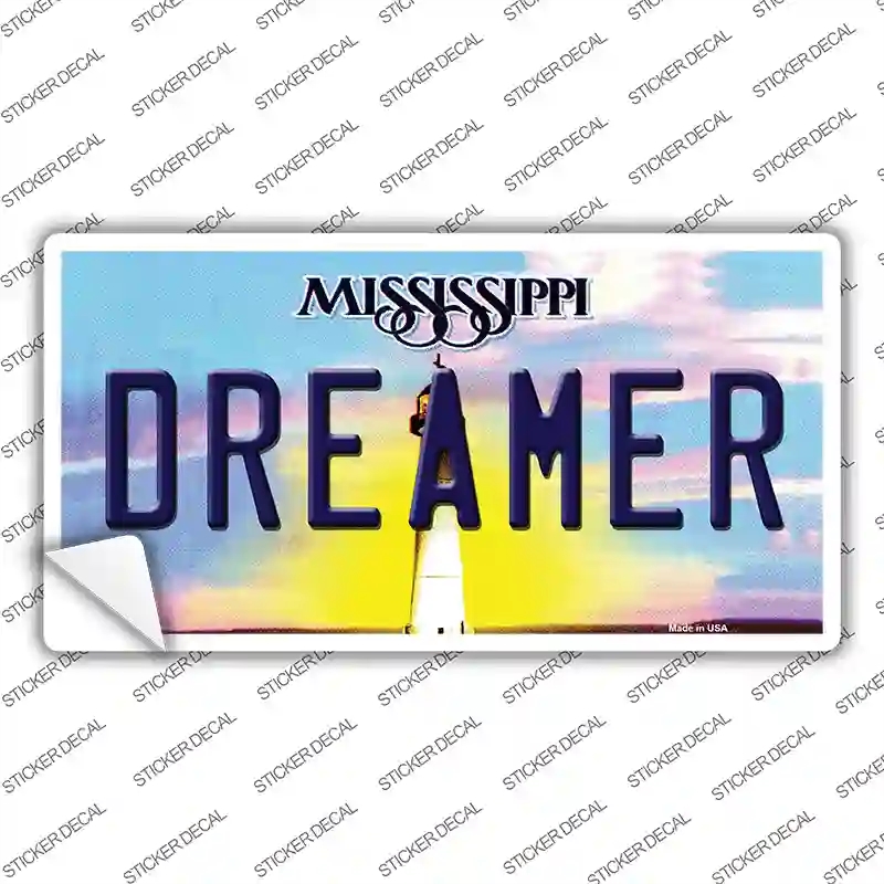 LP-6588s-XL Dreamer Mississippi Novelty Sticker Decal - Extra Large