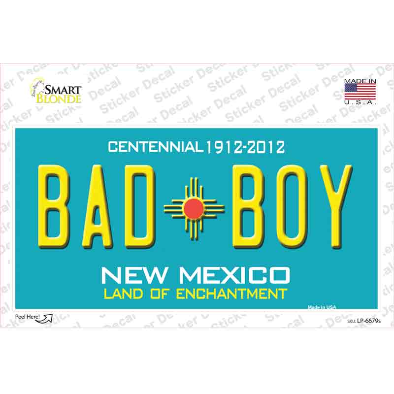 LP-6679s-M Bad Boy   Mexico Novelty Sticker Decal - Medium