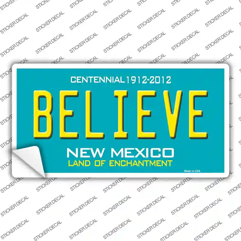 LP-6685s-S Believe   Mexico Novelty Sticker Decal - Small