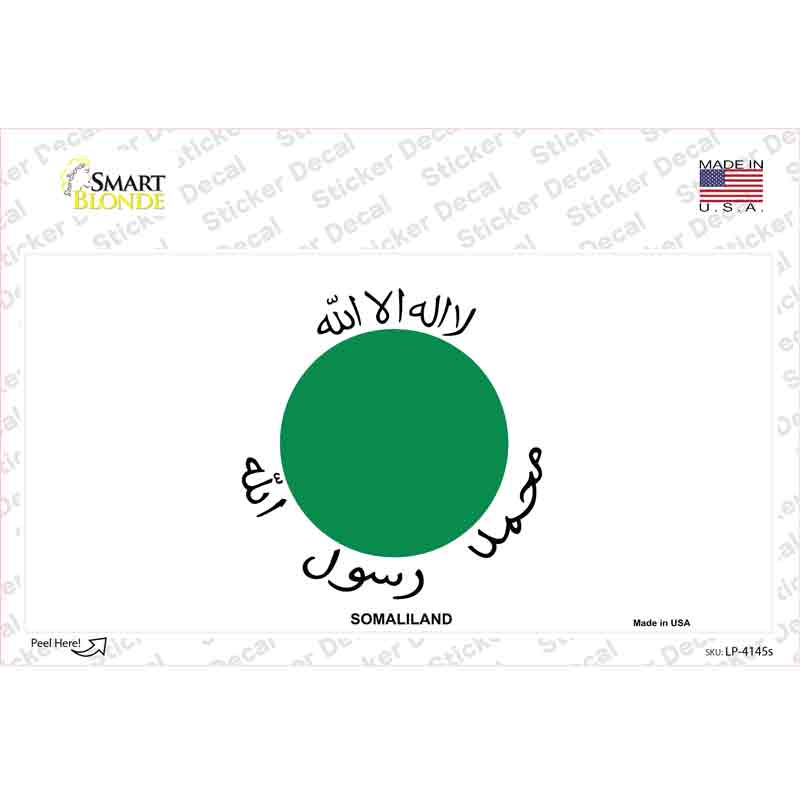 LP-4145s-M Somaliland Flag Novelty Sticker Decal - Medium