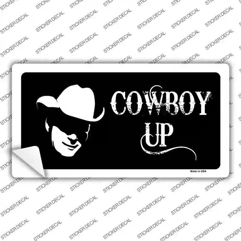 LP-4255s-S Cowboy Up Novelty Sticker Decal - Small