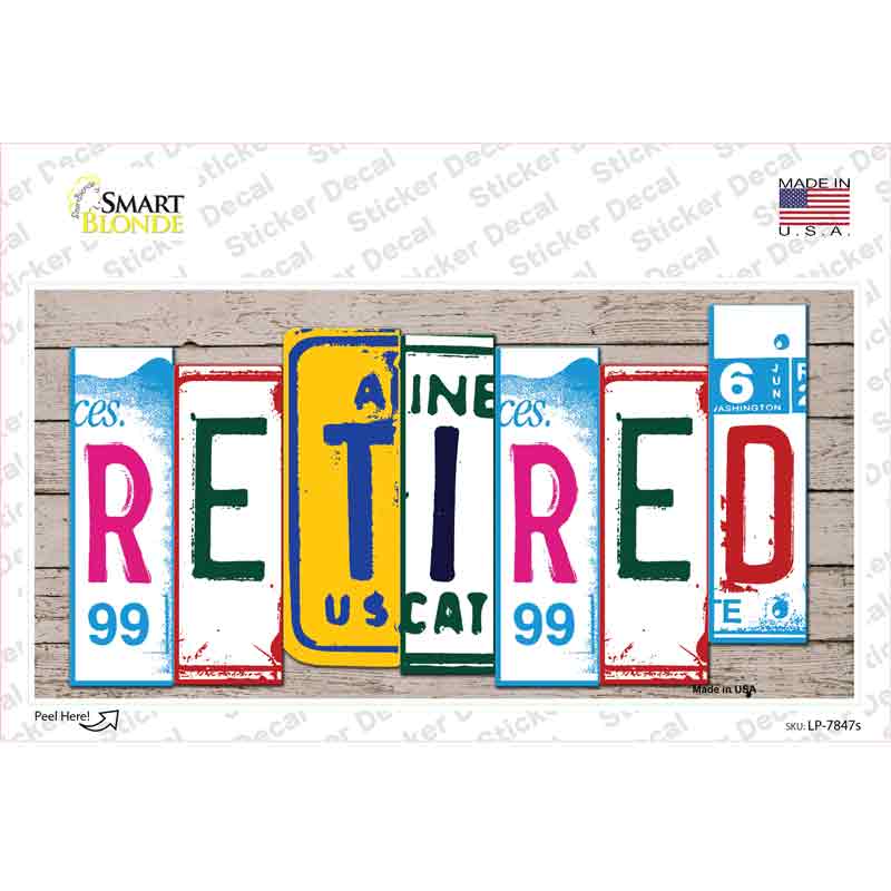 LP-7847s-M Retired Art Wood Novelty Sticker Decal - Medium