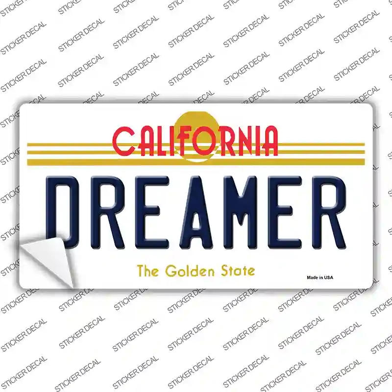 LP-6843s-L Dreamer California Novelty Sticker Decal - Large