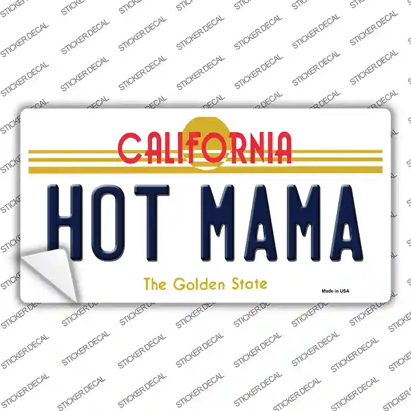 LP-6854s-S Hot Mama California Novelty Sticker Decal - Small