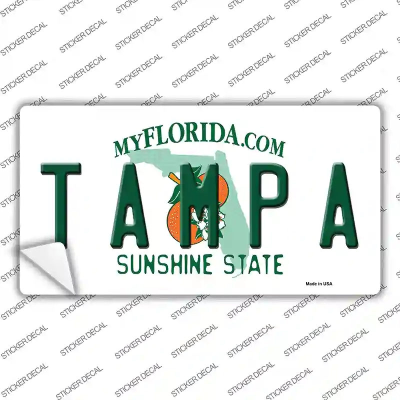 LP-6011s-L Tampa Florida Novelty Sticker Decal - Large