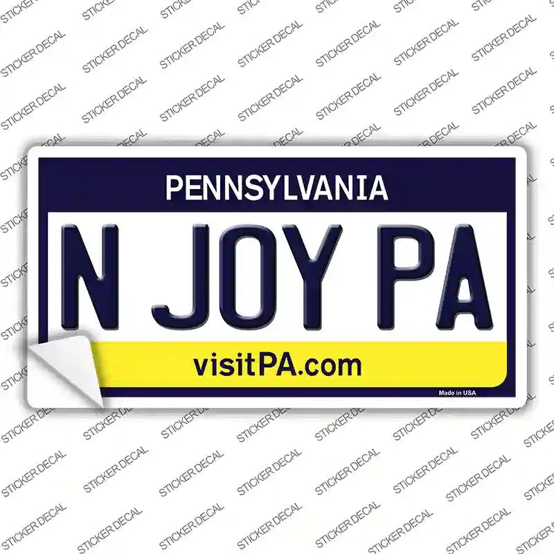LP-6063s-S N Joy Pennsylvania State Novelty Sticker Decal - Small