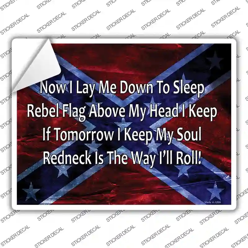 P-1205s-L Redneck is the Way Novelty Rectangle Sticker Decal - Large