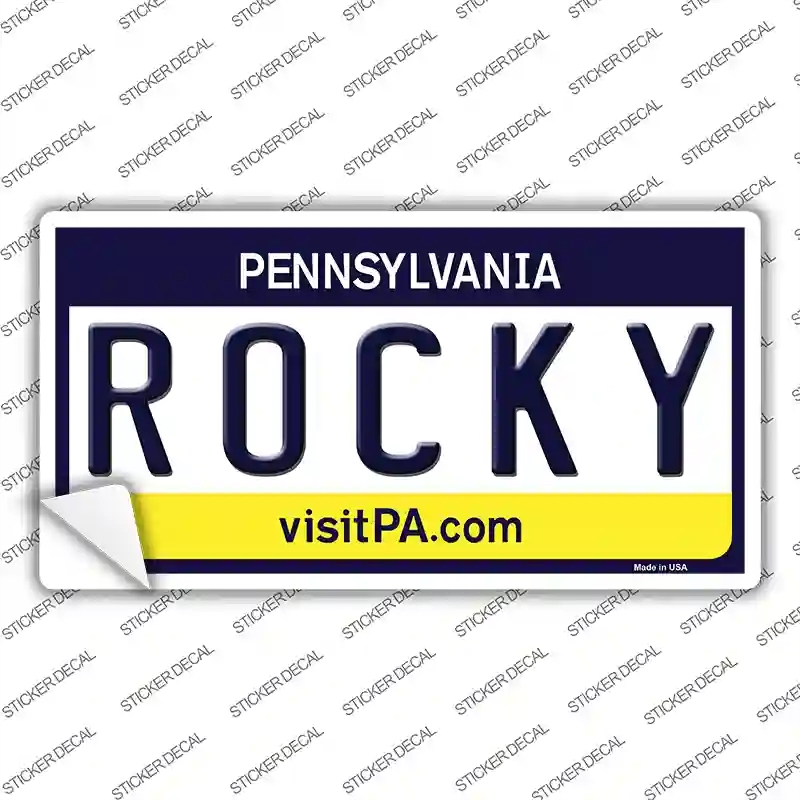 LP-6084s-L Rocky Pennsylvania State Novelty Sticker Decal - Large