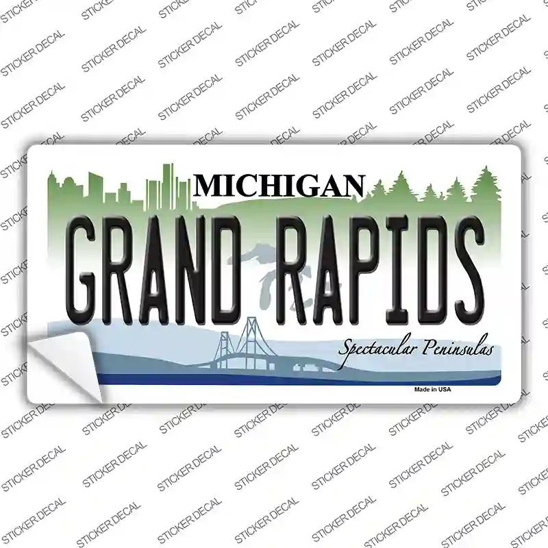 LP-6109s-S Grand Rapids Michigan Novelty Sticker Decal - Small