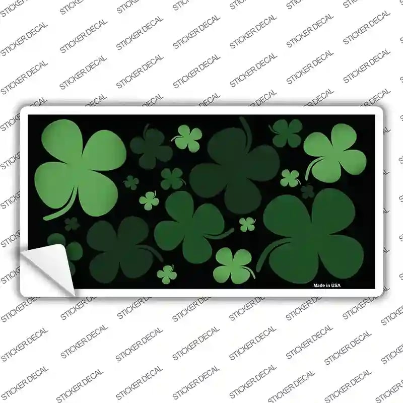 LP-6887s-S Clovers Novelty Sticker Decal - Small