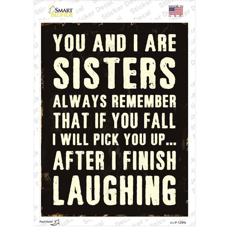 P-1294s-M You & I Novelty Rectangle Sticker Decal - Medium