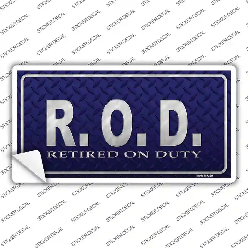 LP-8020s-L Retired on Duty Novelty Sticker Decal - Large