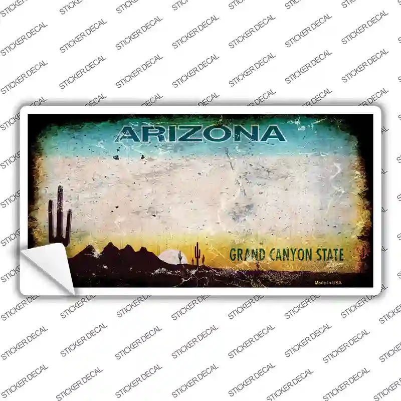 LP-8117s-L Arizona State Rusty Novelty Sticker Decal - Large