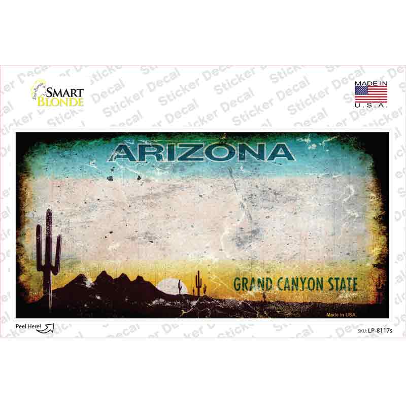 LP-8117s-M Arizona State Rusty Novelty Sticker Decal - Medium